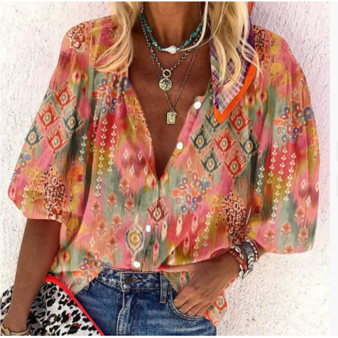 Elegant Summer Blouse For Women| Short sleeves