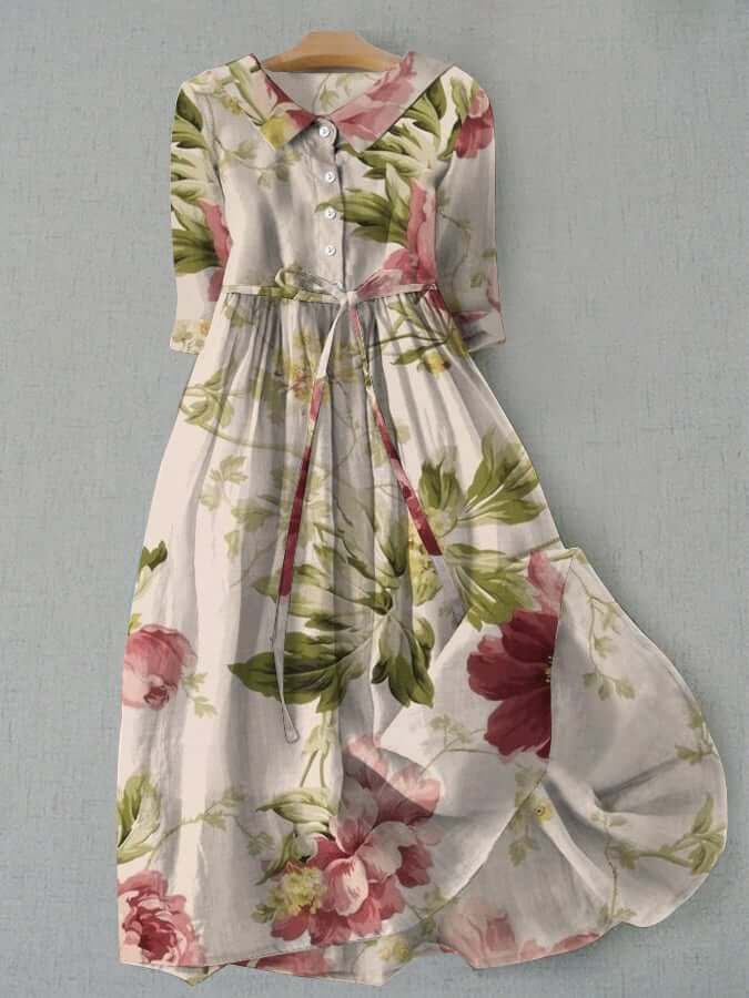 Robe Ample Boutonnée Élégante Pour Femme | Chic