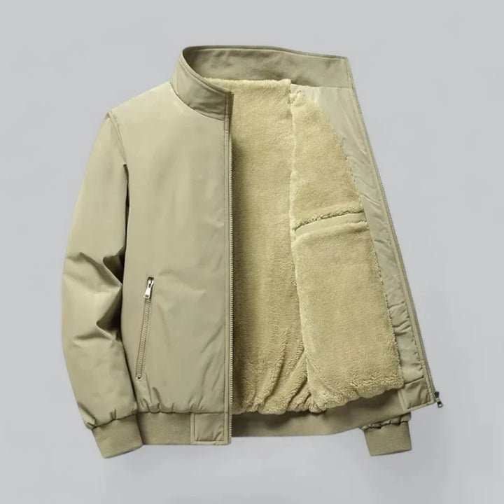 Hommes Manches Longues Hiver Veste Zippée | Chaud