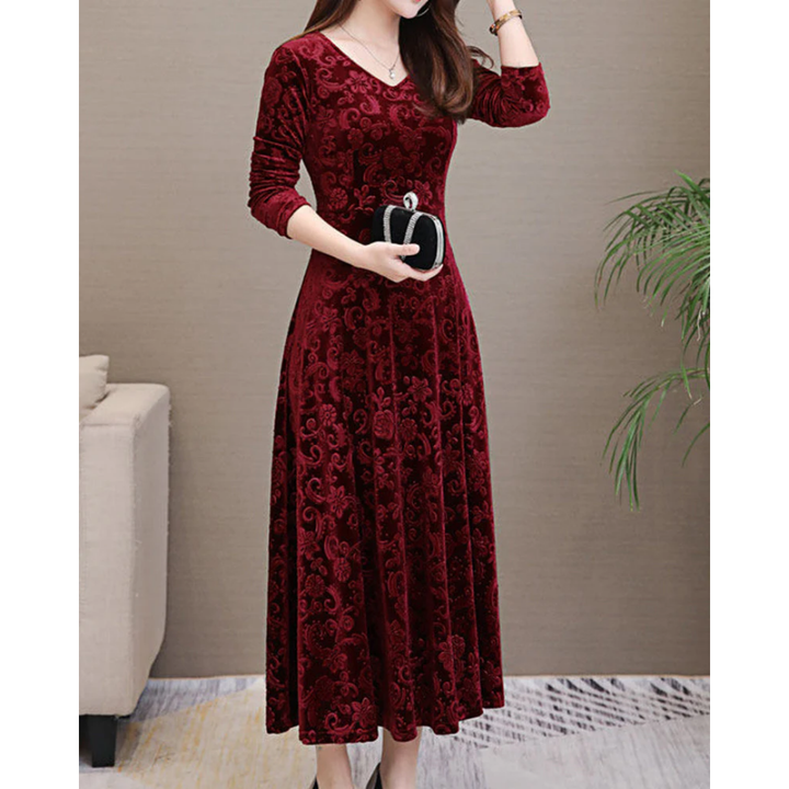 A Line Long Sleeve Elegant Cocktail Party Dresses | Maxi