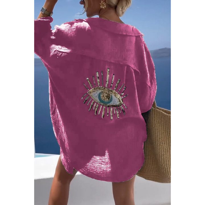 Chemise Surdimensionnée Boutonnée Pour Femmes | Coupe Ample