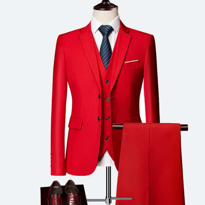 Costume D'invité De Mariage Trois Pièces Pour Homme | Classique