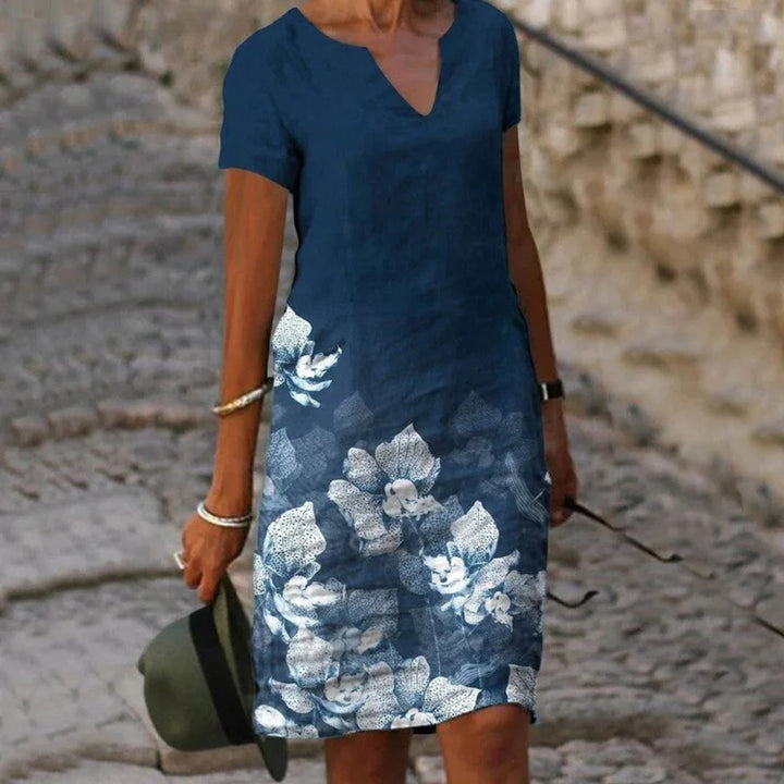 Sommerkleid mit Blumenmuster für Frauen | Mini
