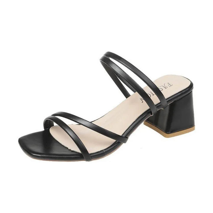 Sandales À Talons Blocs Femme | Pieds Carrés