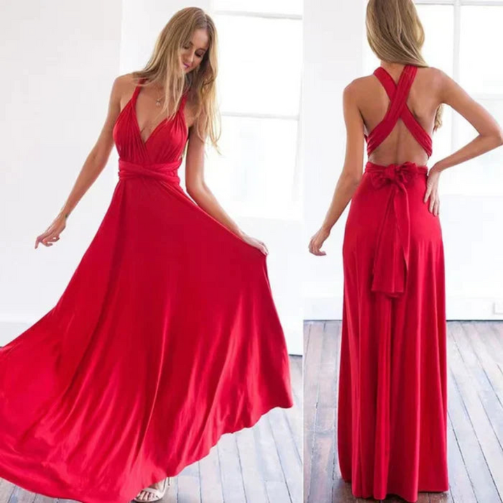 Robe Portefeuille À Bretelles Pour Femme | Maxi