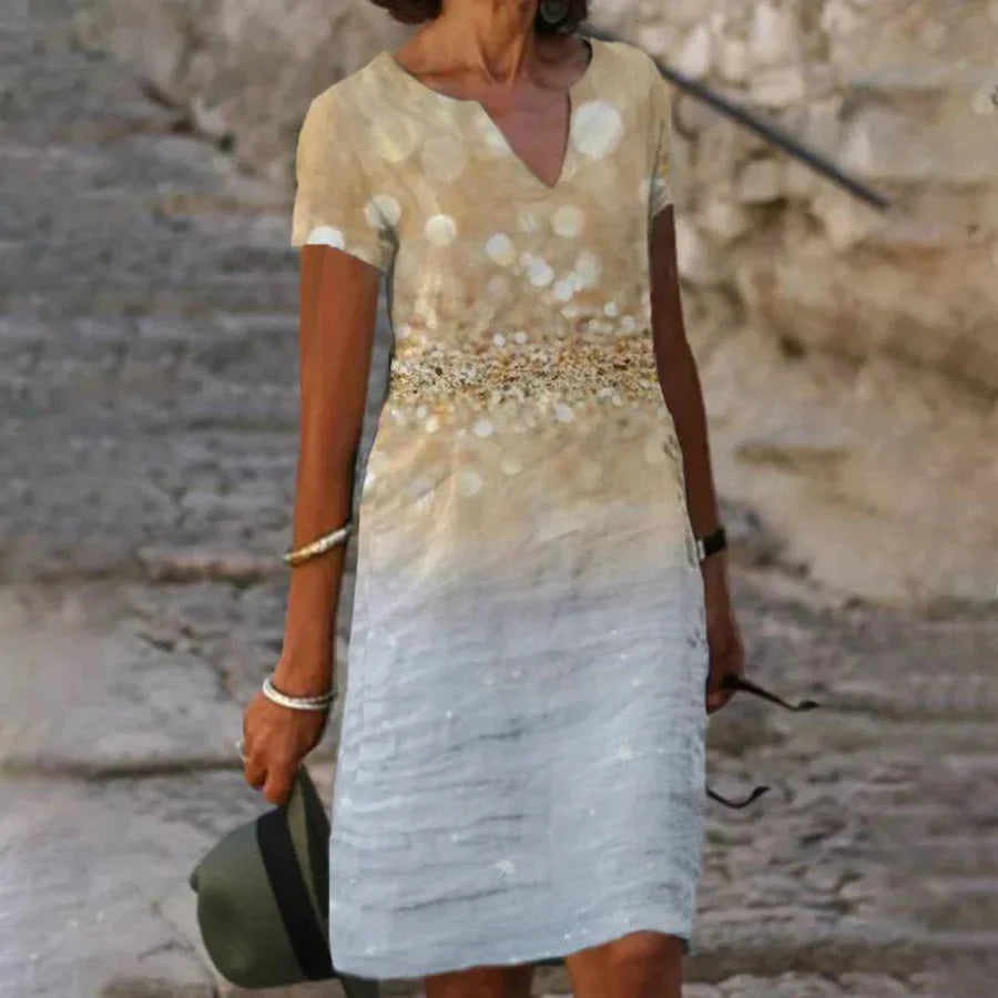 Sommerkleid mit Blumenmuster für Frauen | Mini