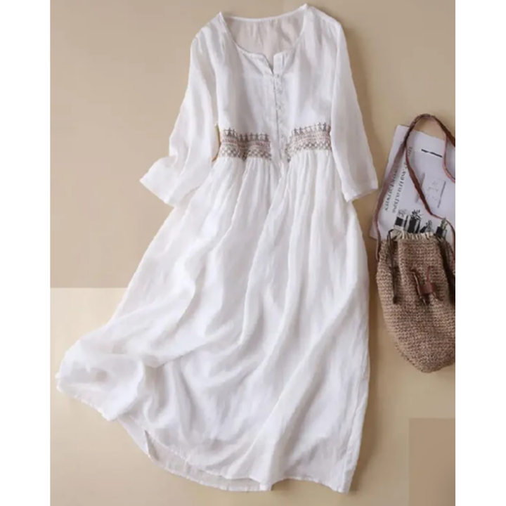 Robe D'été Vintage Boho Pour Femmes | Midi