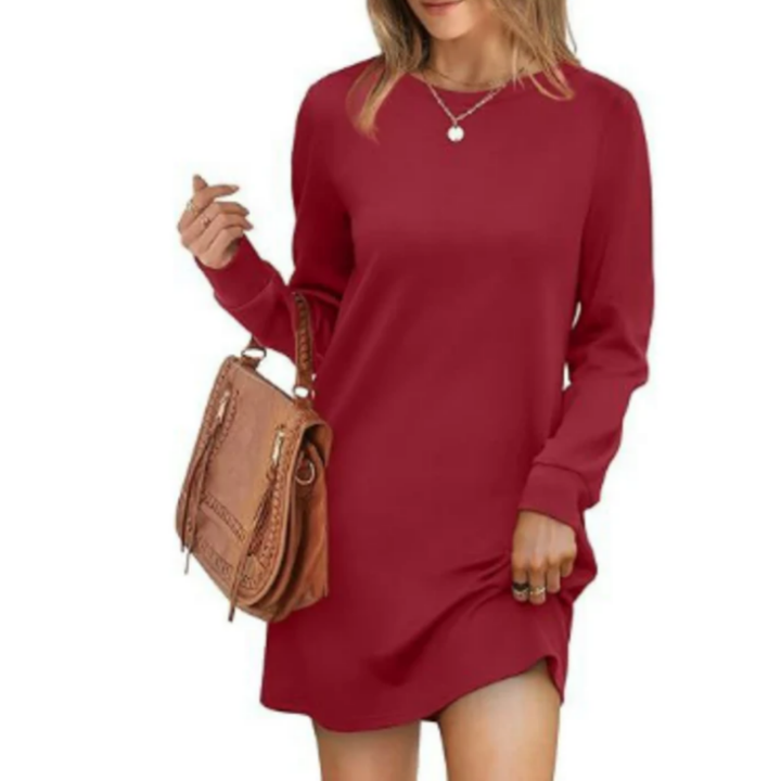 Robe Décontractée à Manches Longues Pour Femmes | Mini