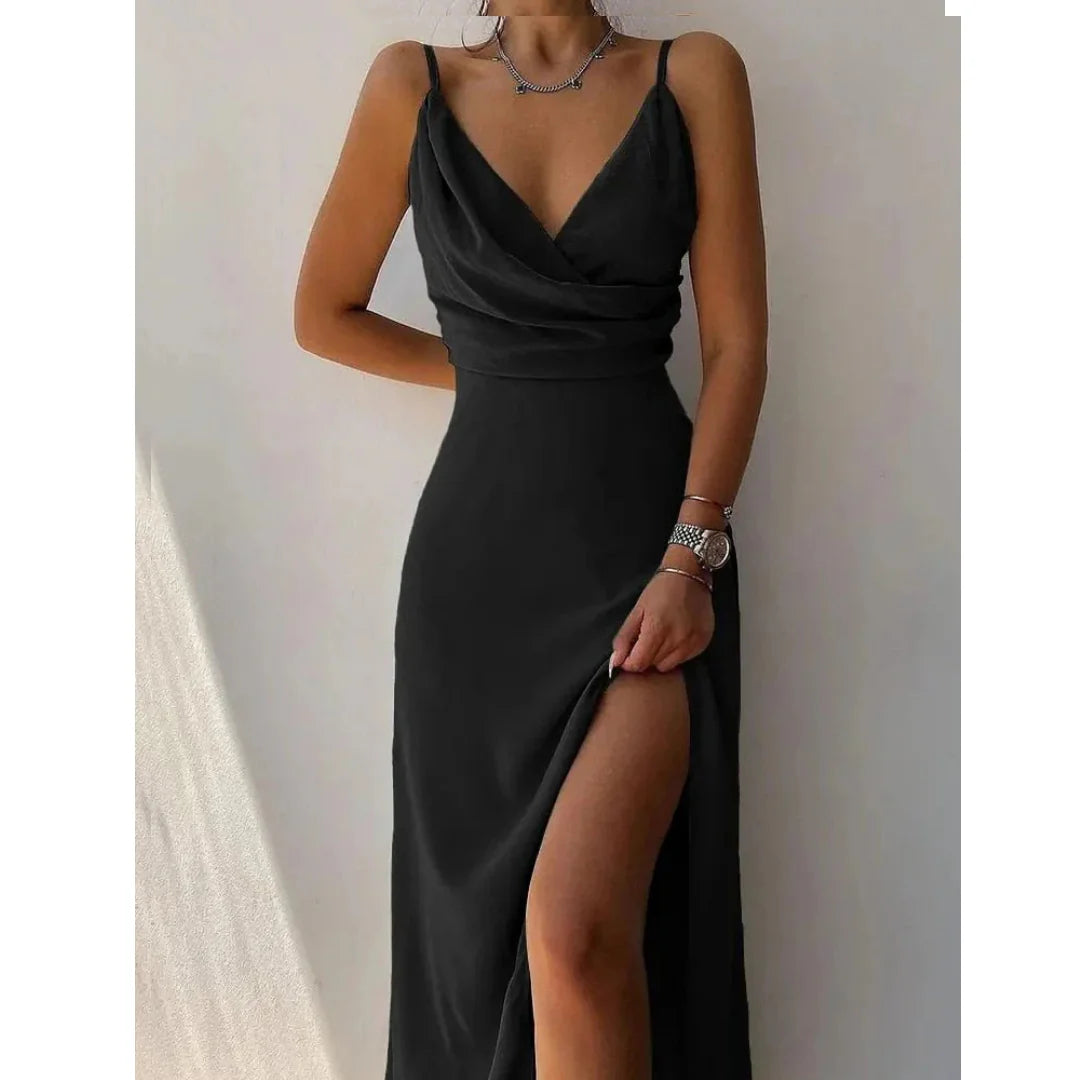 Frauen Maxi Fente Offene Robe | Blumen