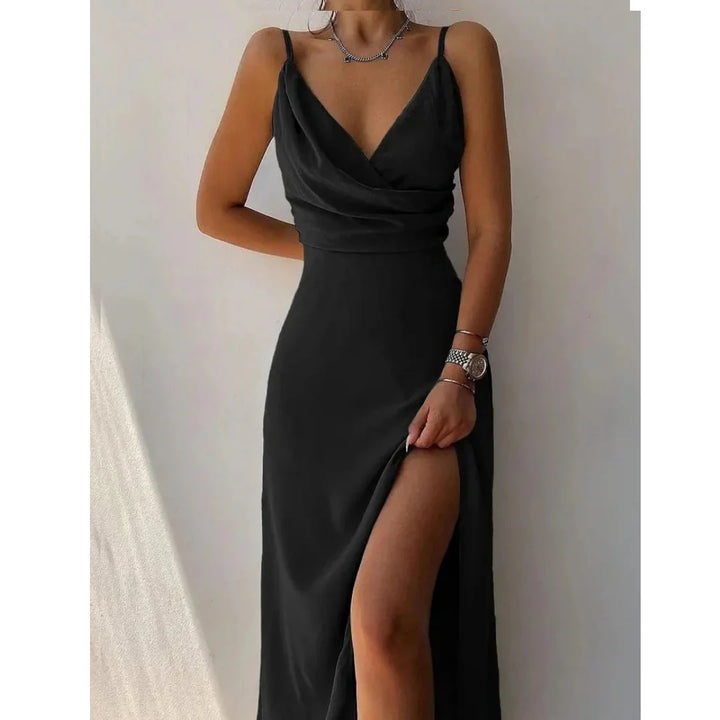 Frauen Maxi Fente Offene Robe | Blumen