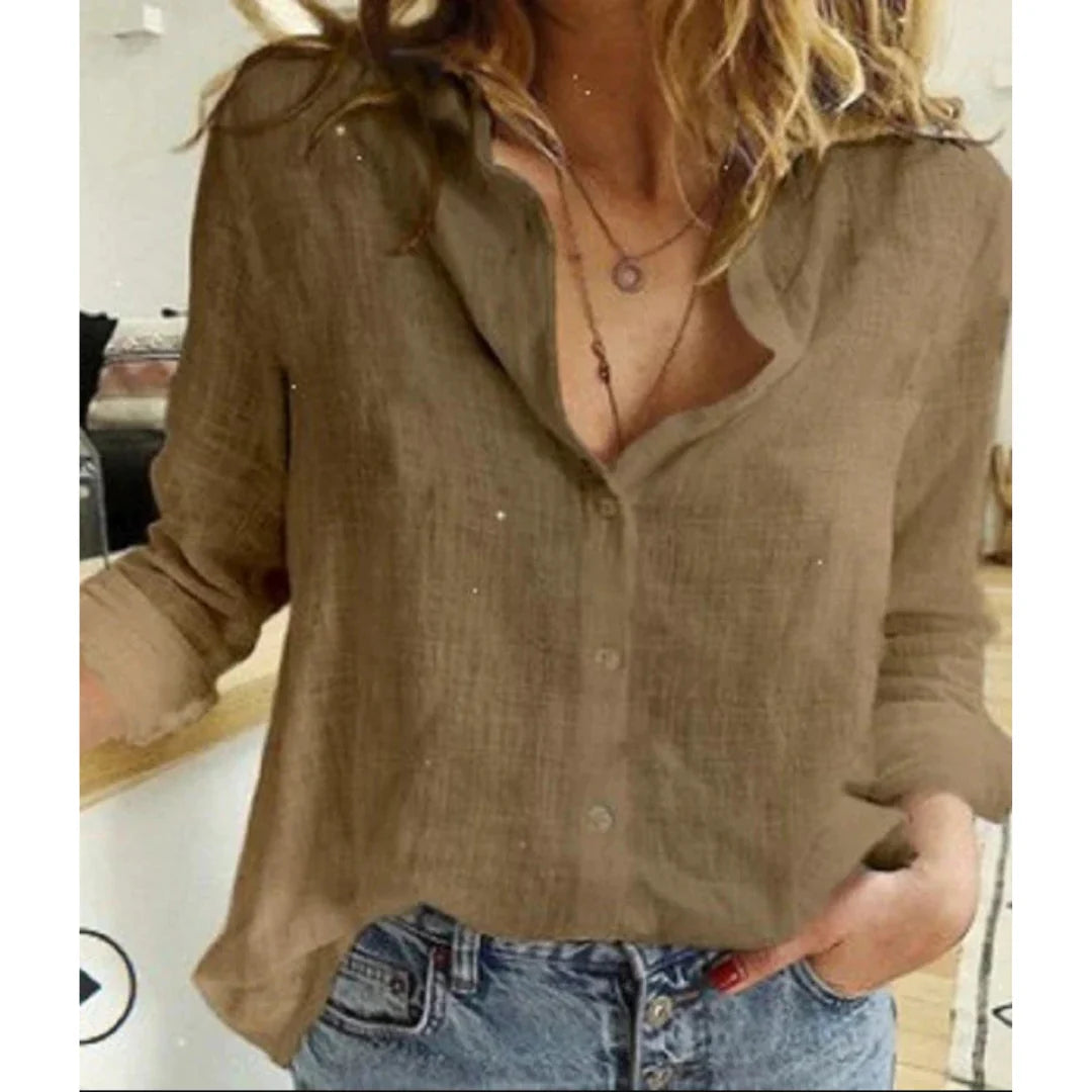 Long Sleeve Women's Button-Down Shirt | Casual