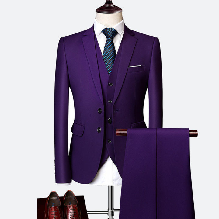 Costume D'invité De Mariage Trois Pièces Pour Homme | Classique