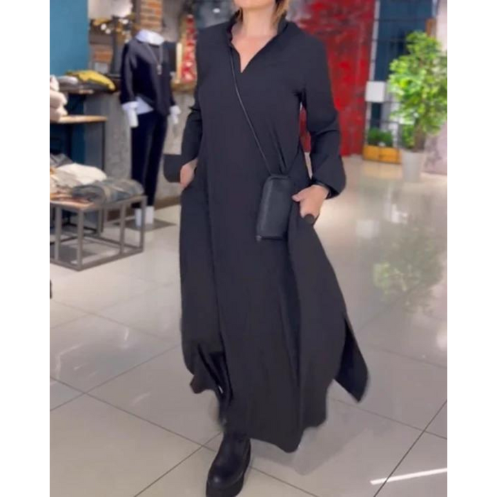 Clarissa | Robe Longue Fendue Pour Femmes | Décontracté