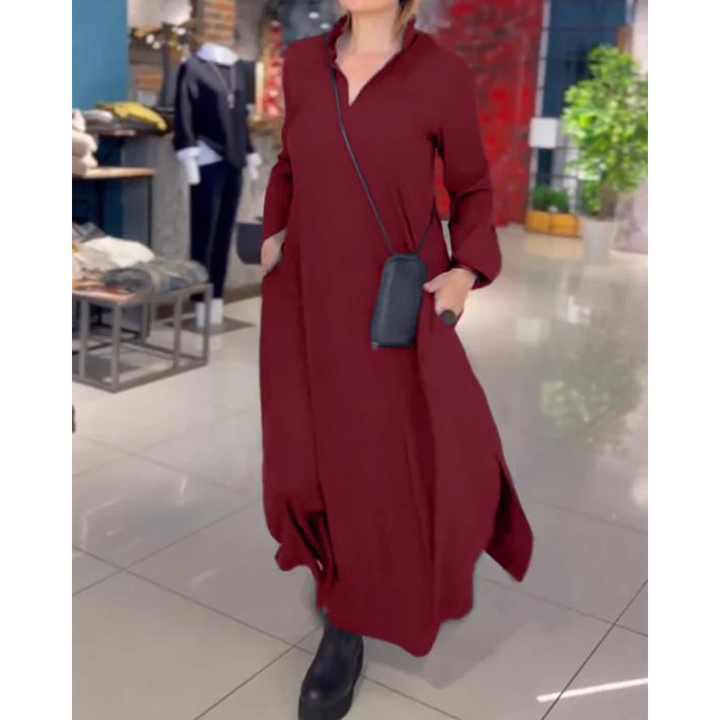 Clarissa | Robe Longue Fendue Pour Femmes | Décontracté