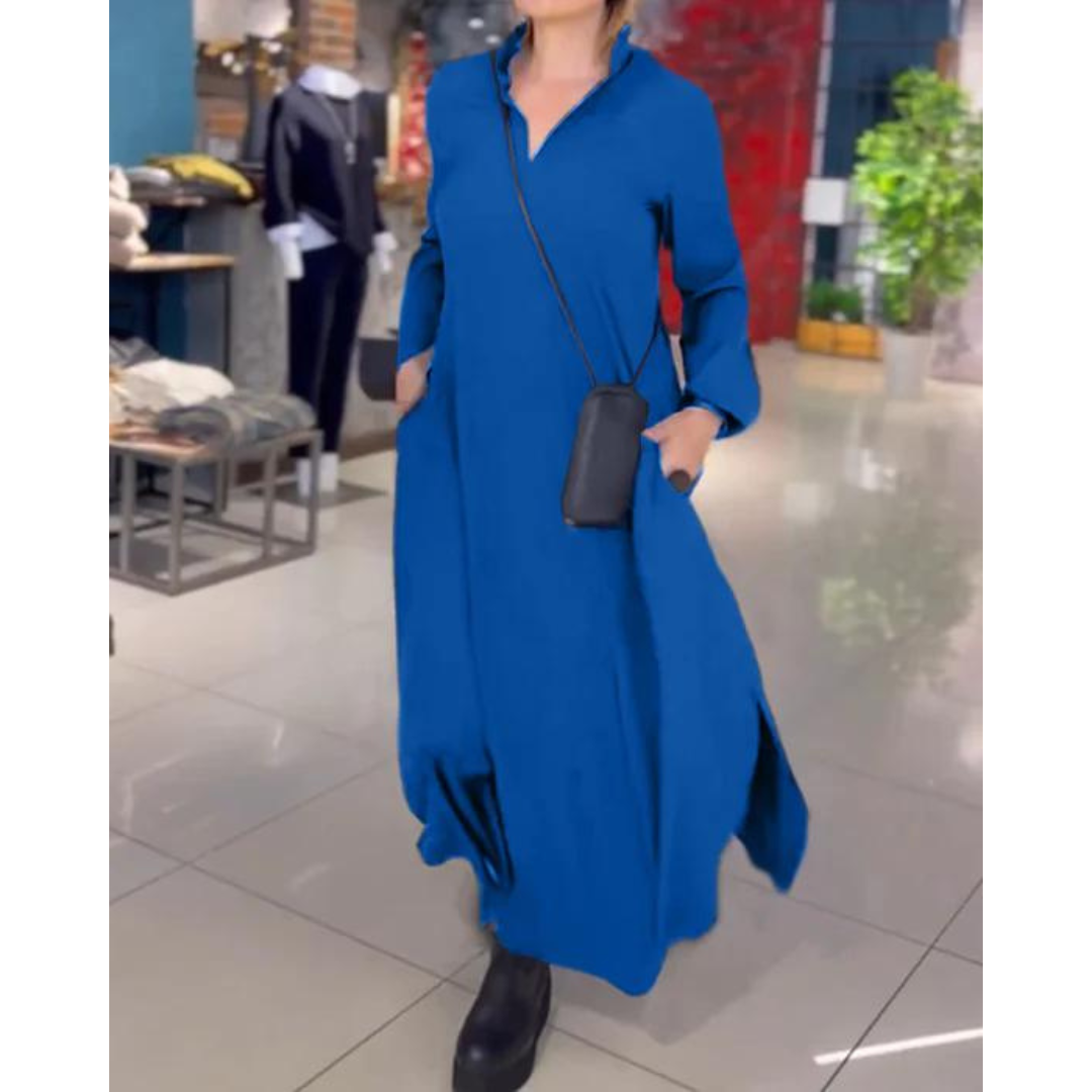 Clarissa | Robe Longue Fendue Pour Femmes | Décontracté