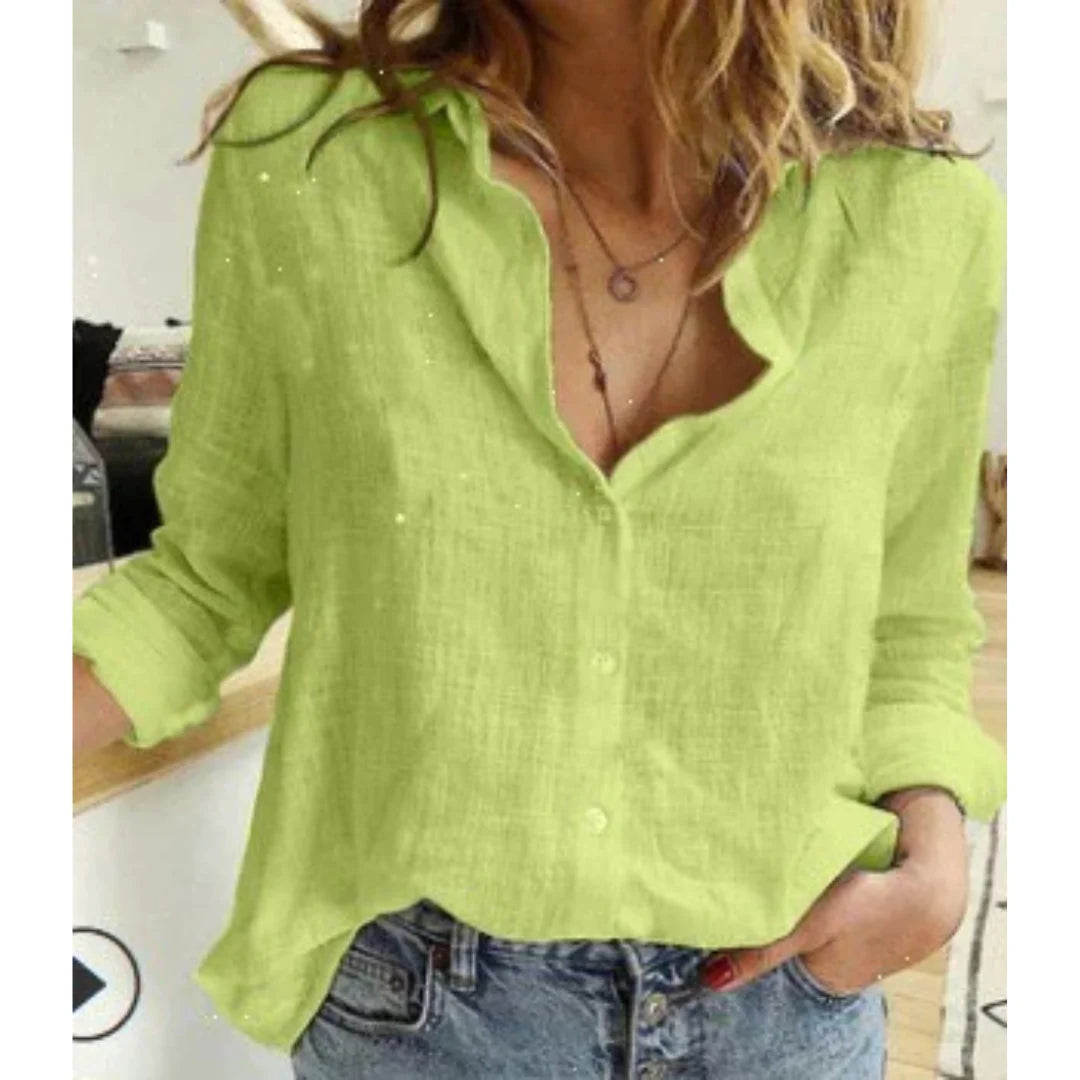 Long Sleeve Women's Button-Down Shirt | Casual