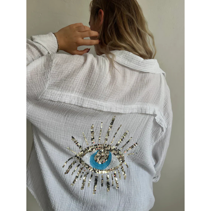 Chemise Surdimensionnée Boutonnée Pour Femmes | Coupe Ample
