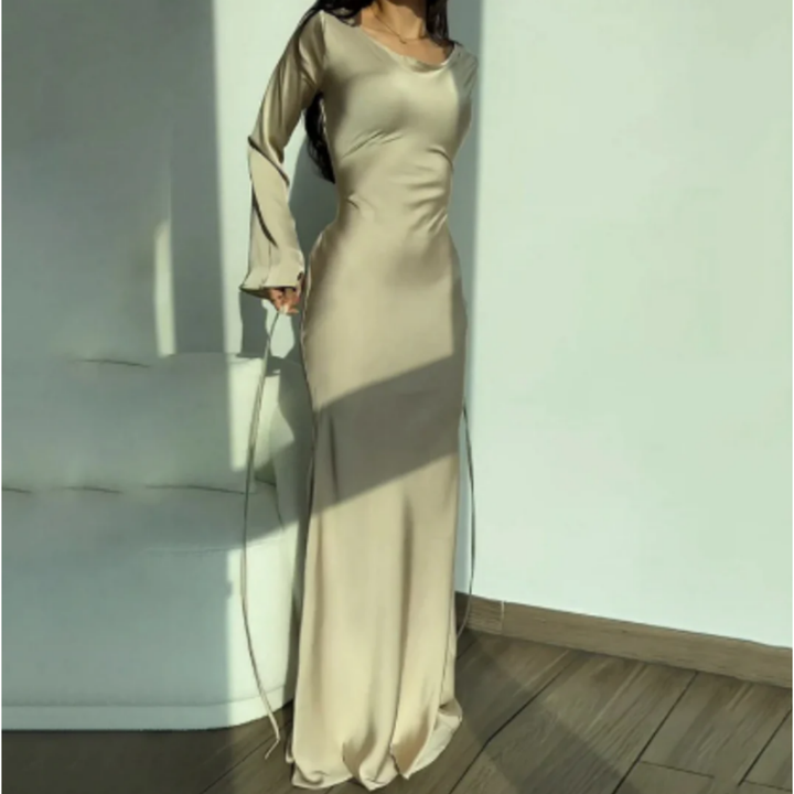 Abito da sera a maniche lunghe per donna | Maxi