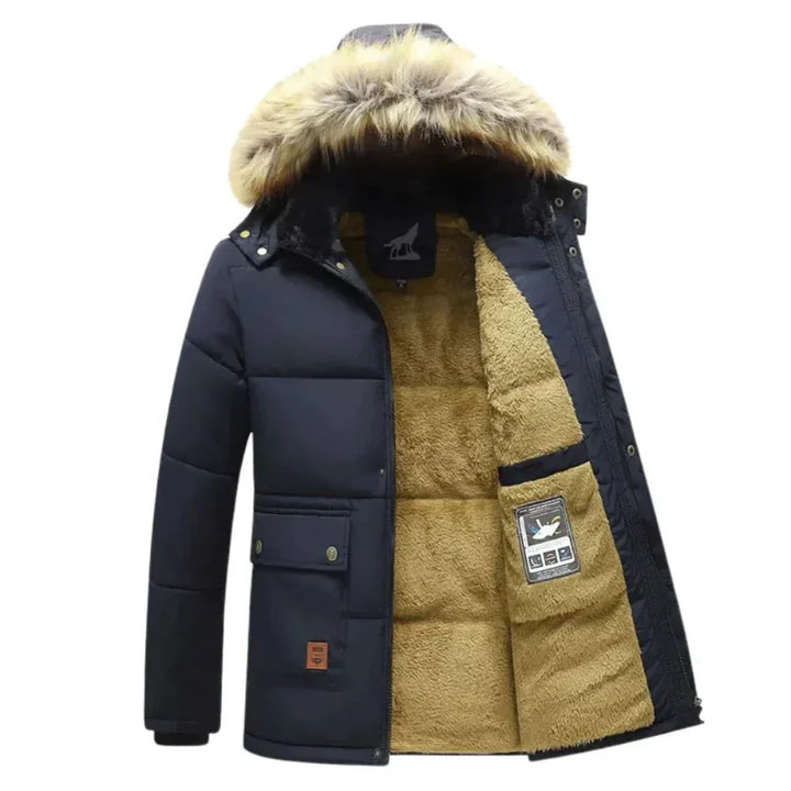 Parka Zippée À Capuche Pour Hommes | Hiver