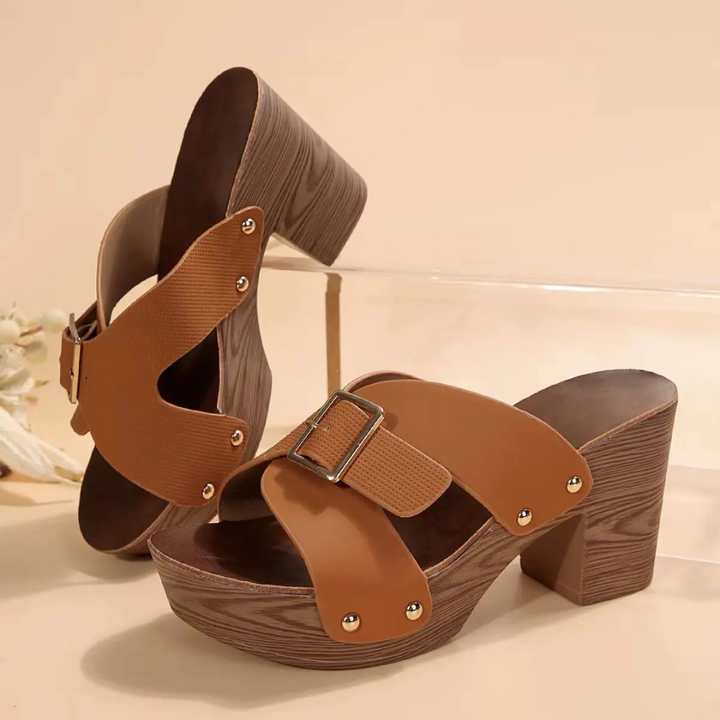 Sandales Plateformes À Boucle Femme | Talons