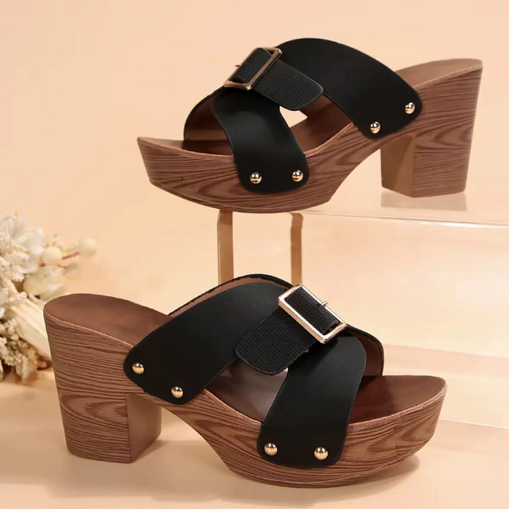 Sandales Plateformes À Boucle Femme | Talons