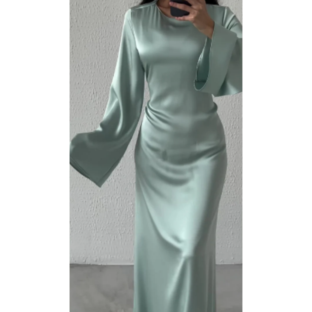 Abito da sera a maniche lunghe per donna | Maxi