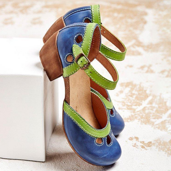 Chaussures À Talons Découpés À Lanières Réglables Pour Femmes | Confortable