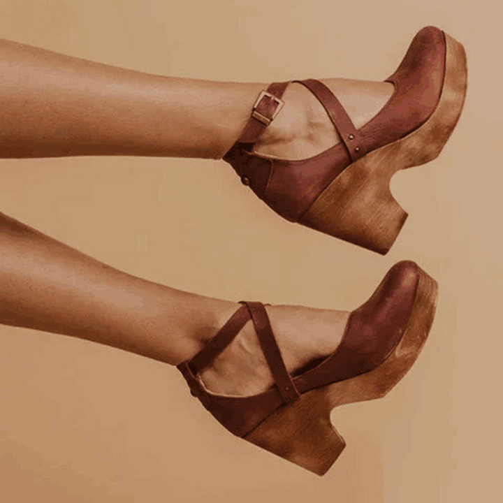 Sandales À Talons Pour Femmes, Avec Lanières À La Cheville | Élégantes