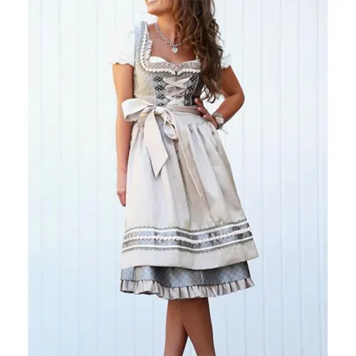 Robe De Vacances Dirndl Pour Femme | Midi