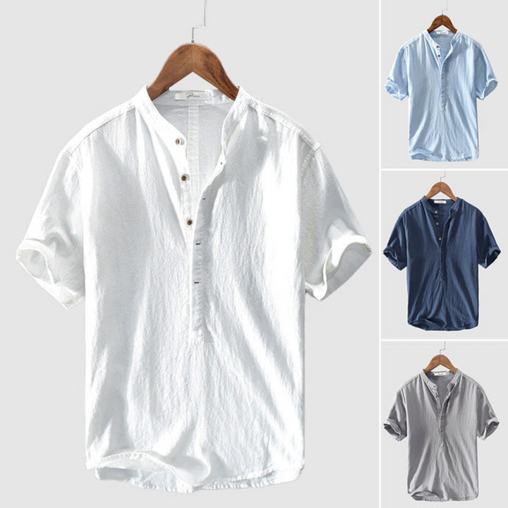 Chemise Henley Décontractée D'été Pour Hommes | Bohème