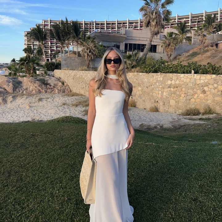 Robe D'été Élégante Et Asymétrique Pour Invité De Mariage | Maxi