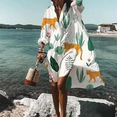 Camicia da notte estiva elegante e oversize per donne | Mini