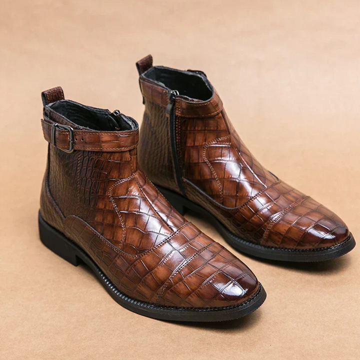 Bottines Élégantes Pour Hommes | Fermeture À Glissière