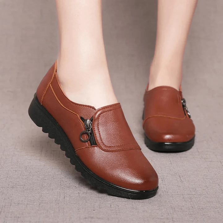 Chaussures À Enfiler À Fermeture Éclair Pour Femmes | Confortable
