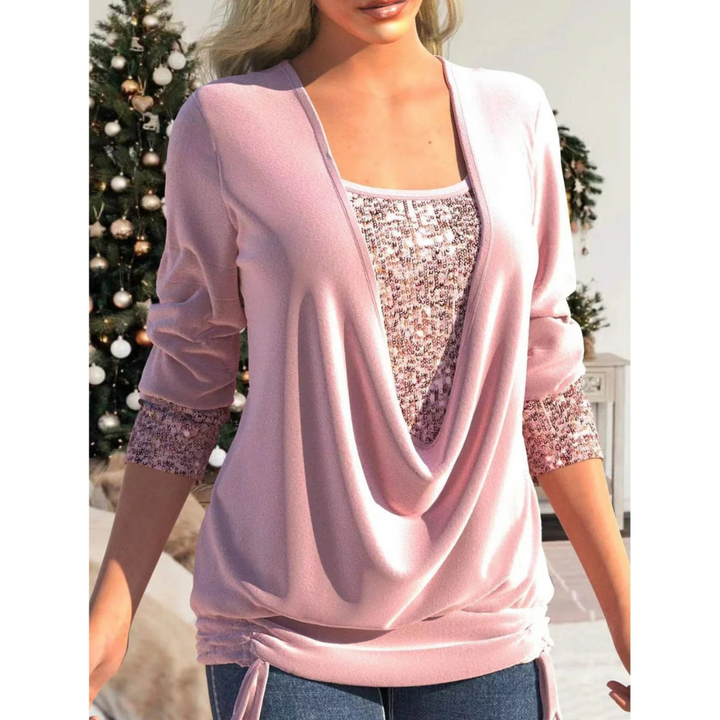 Ziskara | Top Donna Con Paillettes | Elegante