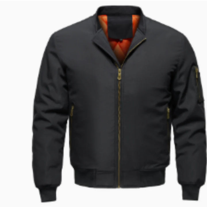 Veste De Bombardier Zippée Stylée Et Coupe-vent Pour Hommes | Chaud