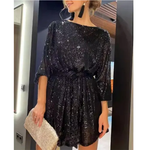 Abito da sera chic con paillettes per donna | Mini