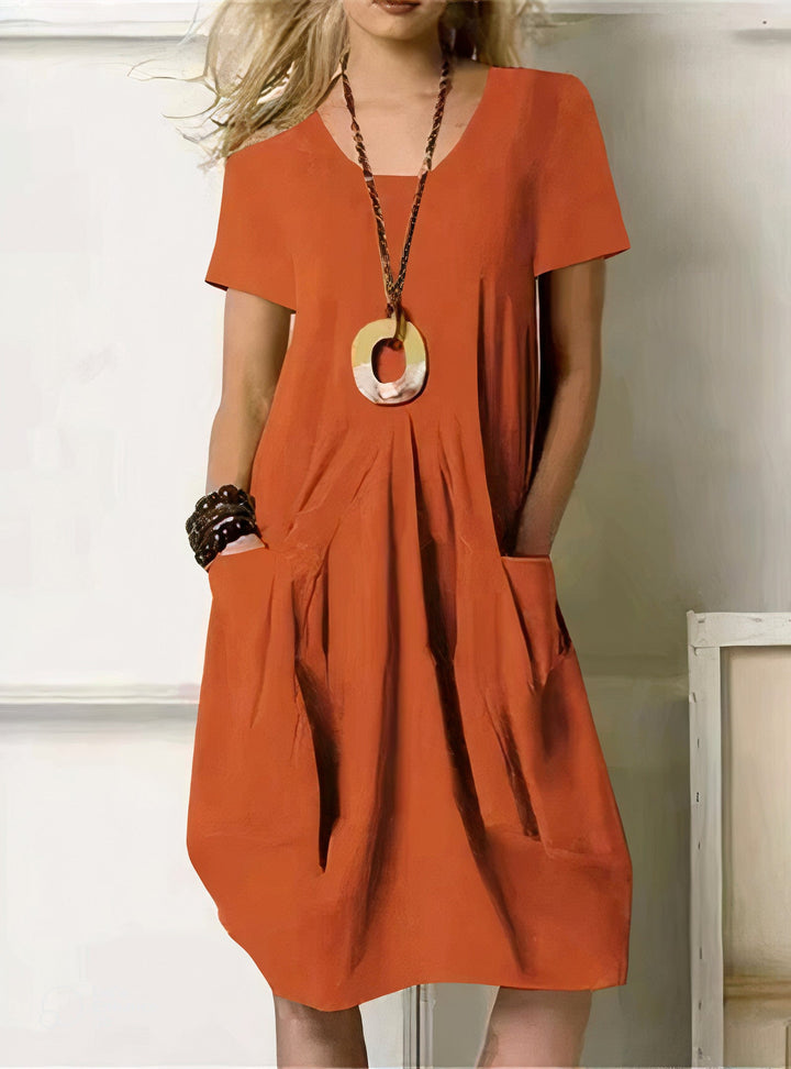 Variant image for Robe Longue Femme A-Line avec Poches – Élégante et Confortable-1