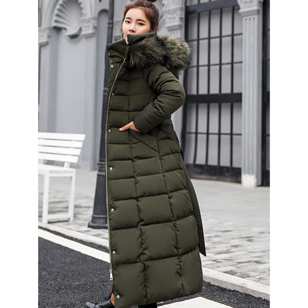 Veste Parka D'hiver À Capuche Pour Femme | Longues