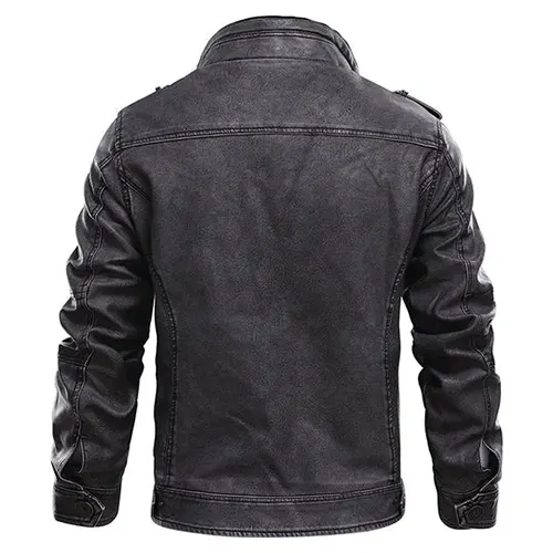 Veste De Motard Robuste Pour Hommes | Noir