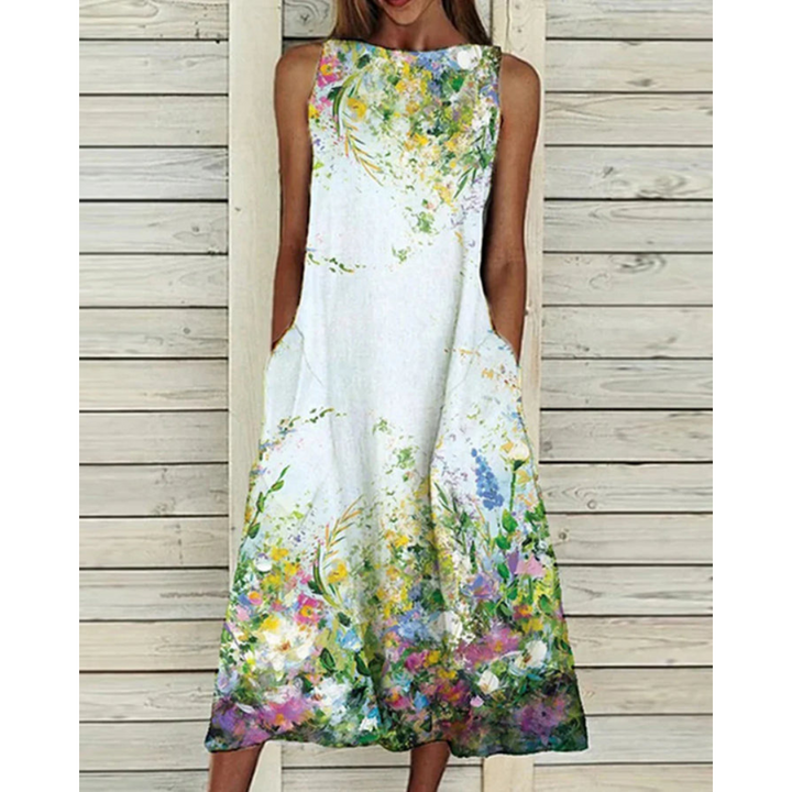 Robe D'été À Fleurs Pour Femme | Midi