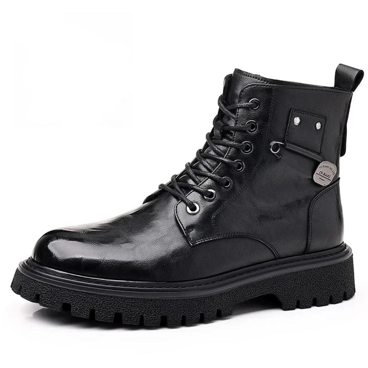Bottes À Lacets Pour Hommes Avec Fermeture À Glissière Latérale | Extérieur
