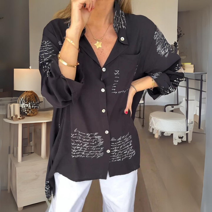 Chemise Boutonnée Moderne Pour Femmes | Manches Longues