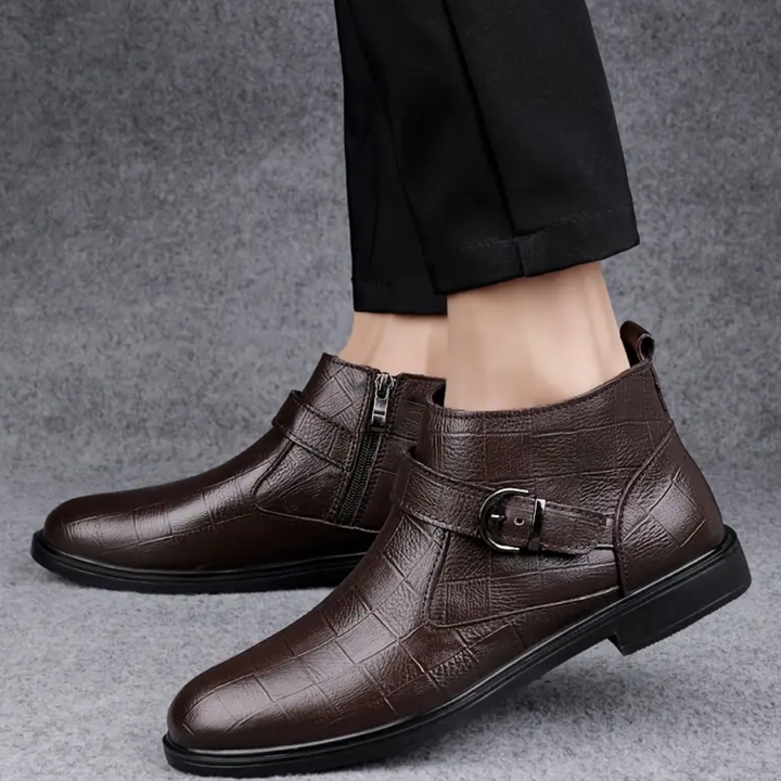 Bottines Élégantes Pour Hommes | Lanière À Boucle