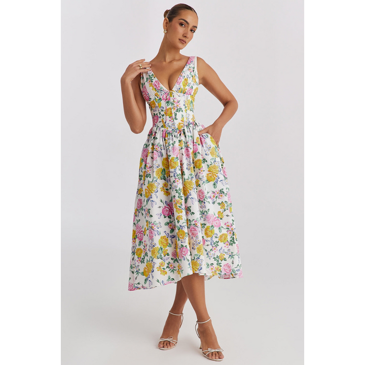 Corset Robe D'invité De Mariage D'été | Maxi