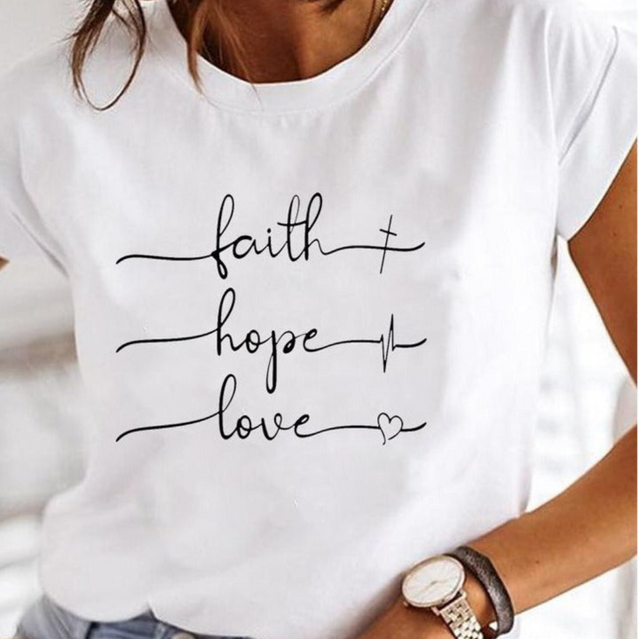 T-Shirt Grafik D'été Für Frauen | Kurze Ärmel