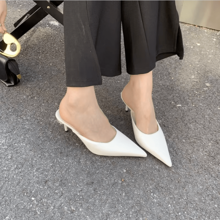 Mules À Bout Talon Pointu Pour Femmes | Sans Dos