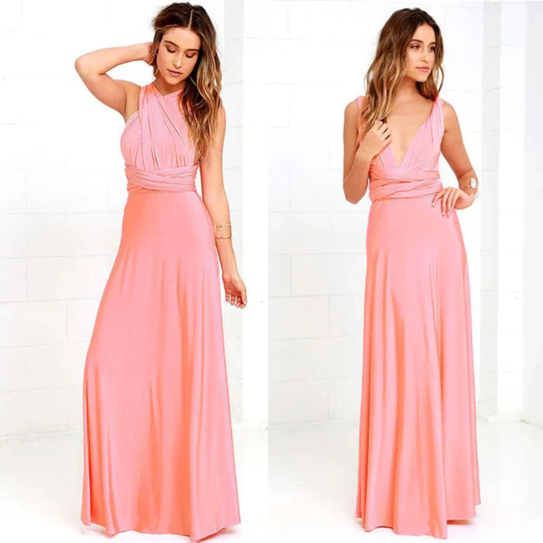 Robe Portefeuille À Bretelles Pour Femme | Maxi