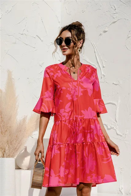 Clara | Damen Sommerkleid mit Blumen