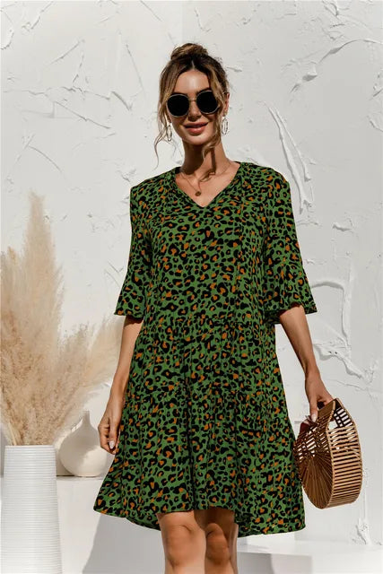 Clara | Damen Sommerkleid mit Blumen